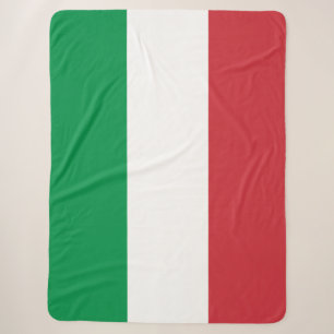 Italiaanse vlag sherpa deken