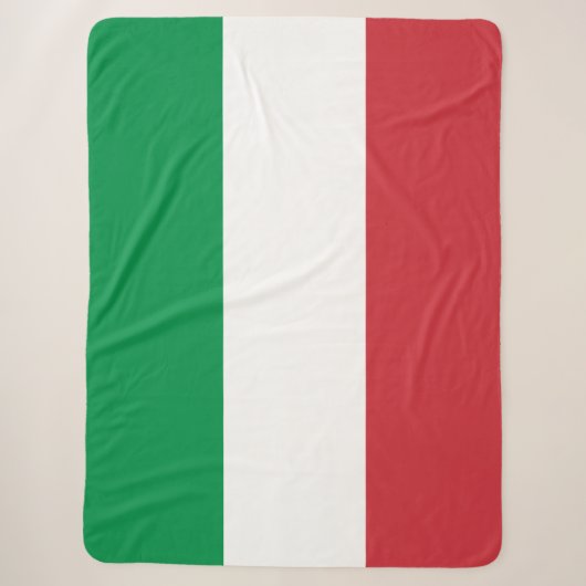 Italiaanse vlag sherpa deken (Voorkant)