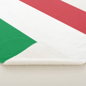 Italiaanse vlag sherpa deken (3/4)