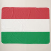 Italiaanse vlag sherpa deken (Voorkant (horizontaal))