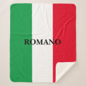Italiaanse vlag: Sherpa fleece deken (Voorkant)