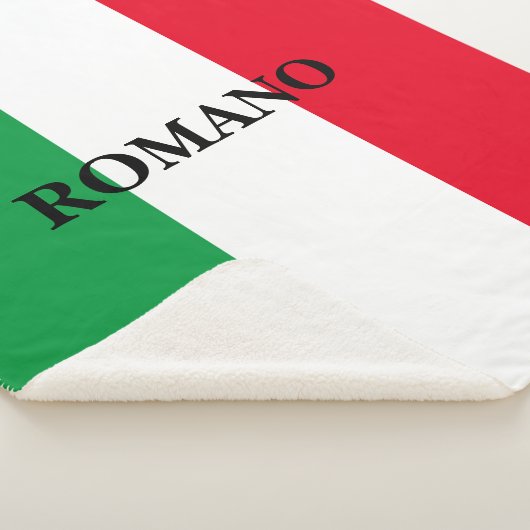 Italiaanse vlag: Sherpa fleece deken (3/4)