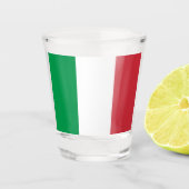 Italiaanse vlag shot glas (Voorkant)