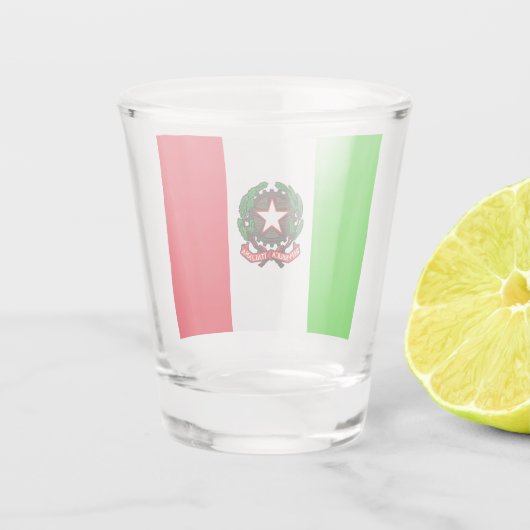 Italiaanse vlag shot glas (Achterkant)