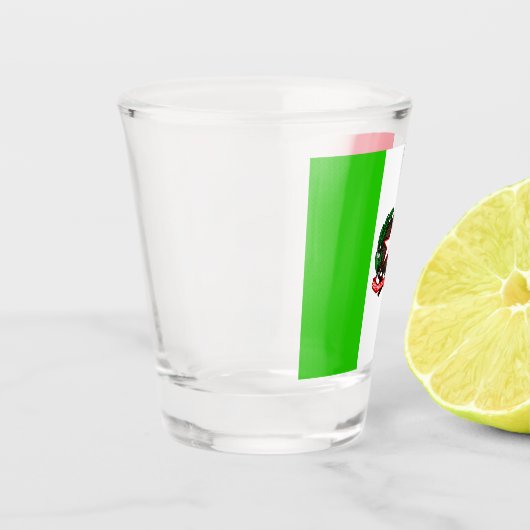 Italiaanse vlag shot glas (Links)