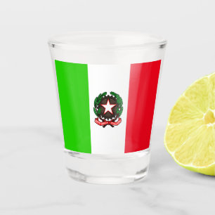Italiaanse vlag shot glas