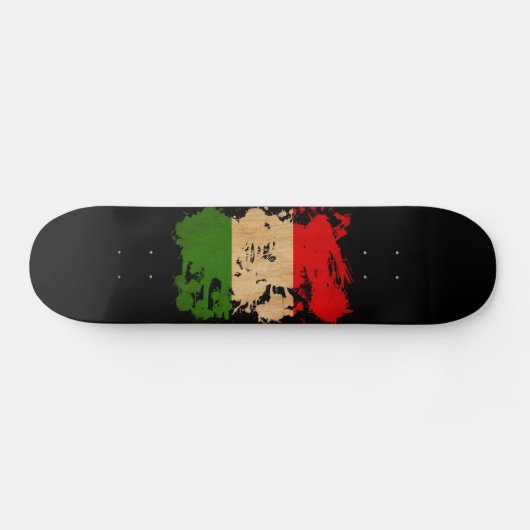 Italiaanse vlag skateboard (Horizontaal)