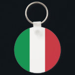 Italiaanse vlag sleutelhanger<br><div class="desc">De nationale vlag van Italië.</div>