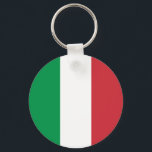 Italiaanse vlag sleutelhanger<br><div class="desc">De nationale vlag van Italië.</div>