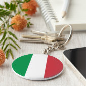 Italiaanse vlag sleutelhanger (Zijkant)