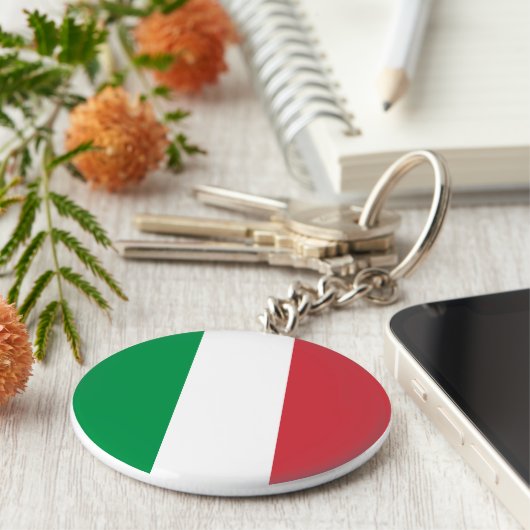 Italiaanse vlag sleutelhanger (Zijkant)