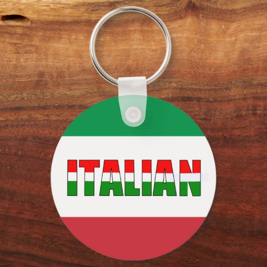 Italiaanse vlag sleutelhanger (Voorkant)