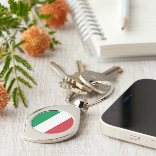 Italiaanse vlag sleutelhanger (Zijkant)