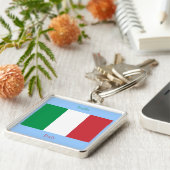 italiaanse vlag Sleutelhanger (Zijkant)