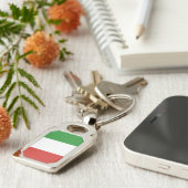 Italiaanse vlag sleutelhanger (Zijkant)