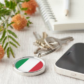 Italiaanse vlag Sleutelhanger (Zijkant)