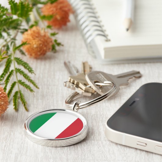 Italiaanse vlag Sleutelhanger (Zijkant)