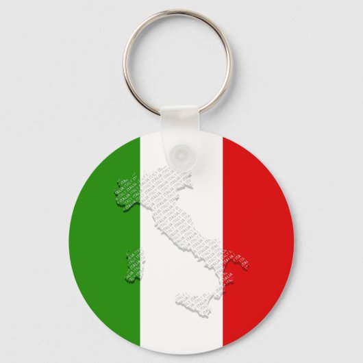 Italiaanse vlag sleutelhanger (Voorkant)
