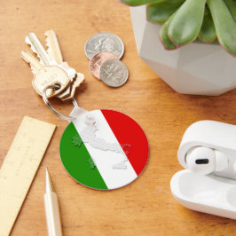 Italiaanse vlag sleutelhanger