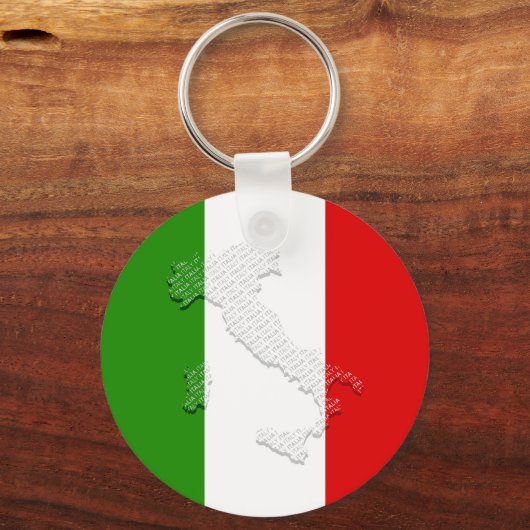 Italiaanse vlag sleutelhanger (Voorkant)