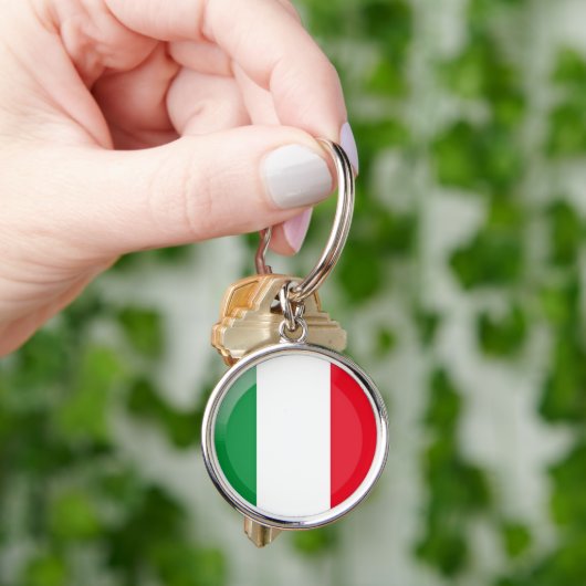 Italiaanse vlag sleutelhanger (Hand)