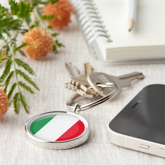 Italiaanse vlag sleutelhanger (Zijkant)