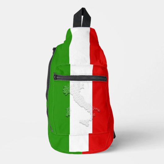 Italiaanse vlag sling bag (Voorkant)