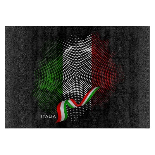 Italiaanse vlag snijplank (Voorkant)