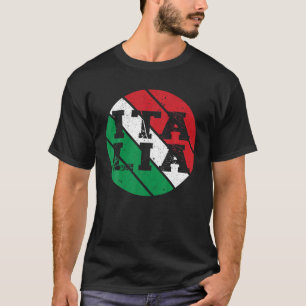 Italiaanse vlag Soccer Sunset Italië T-shirt