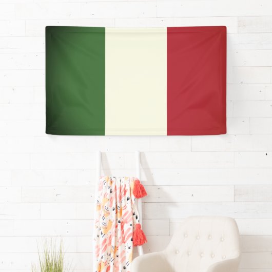 Italiaanse vlag spandoek (Insitu)