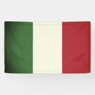 Italiaanse vlag spandoek
