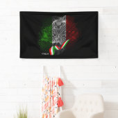 Italiaanse vlag spandoek (Insitu)