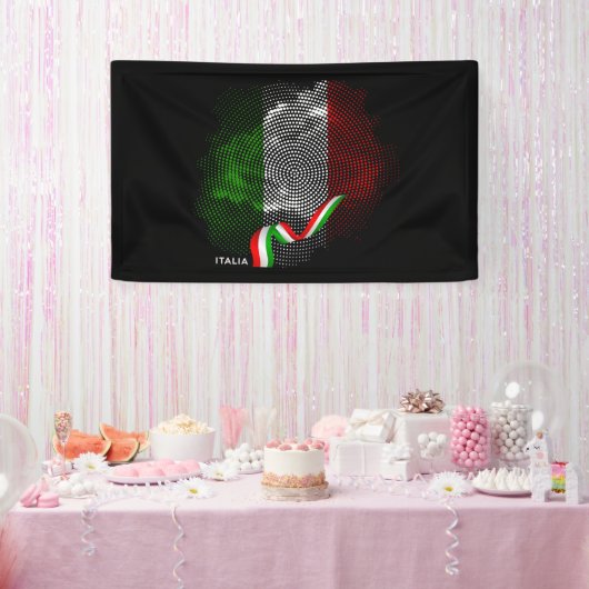 Italiaanse vlag spandoek (Feest)