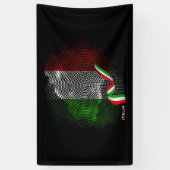 Italiaanse vlag spandoek (Verticaal)
