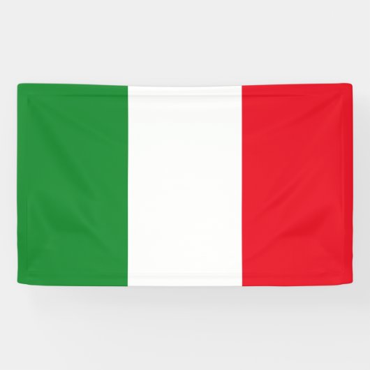 Italiaanse vlag spandoek (Horizontaal)