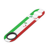 Italiaanse vlag speed flessenopener (Achterkant Gekanteld)