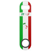 Italiaanse vlag speed flessenopener (Voorkant)