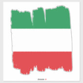 Italiaanse vlag sticker (Vel)