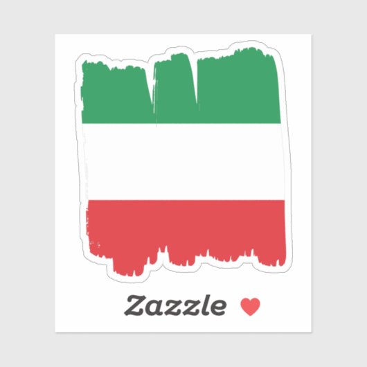 Italiaanse vlag sticker (Vel)