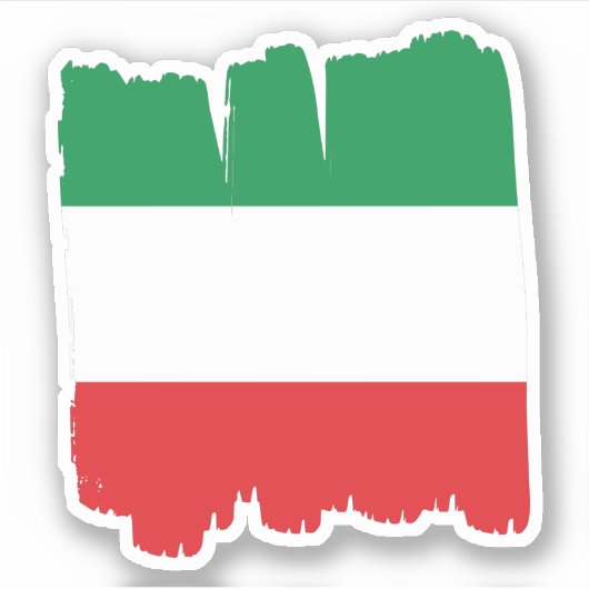 Italiaanse vlag sticker (Voorkant)
