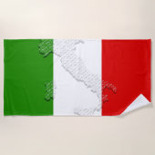 Italiaanse vlag strandlaken (Voorkant)