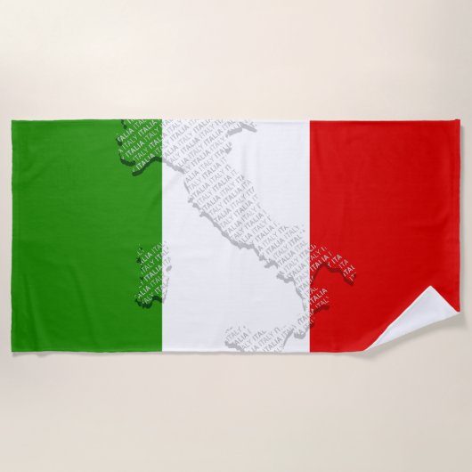 Italiaanse vlag strandlaken (Voorkant)