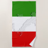 Italiaanse vlag strandlaken (Voorkant)