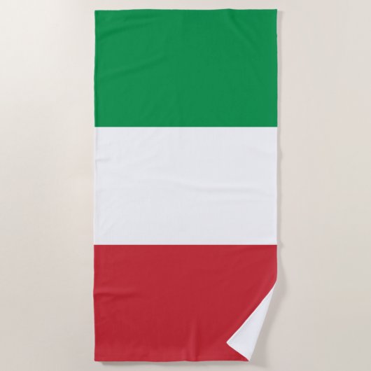 Italiaanse vlag strandlaken (Voorkant)