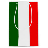Italiaanse vlag strepen design geschenktas medium cadeauzakje (Voorkant)