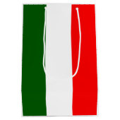 Italiaanse vlag strepen design geschenktas medium cadeauzakje (Achterkant)