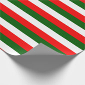 Italiaanse vlag strepen ontwerp cadeaupapier (Hoek)