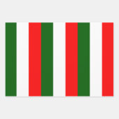 Italiaanse vlag strepen ontwerp inpakpapier vel (Voorkant 3)
