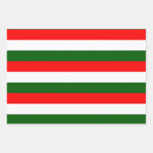 Italiaanse vlag strepen ontwerp inpakpapier vel (Voorkant 2)