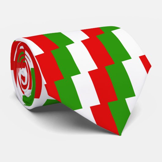 Italiaanse vlag stropdas (Opgerold)